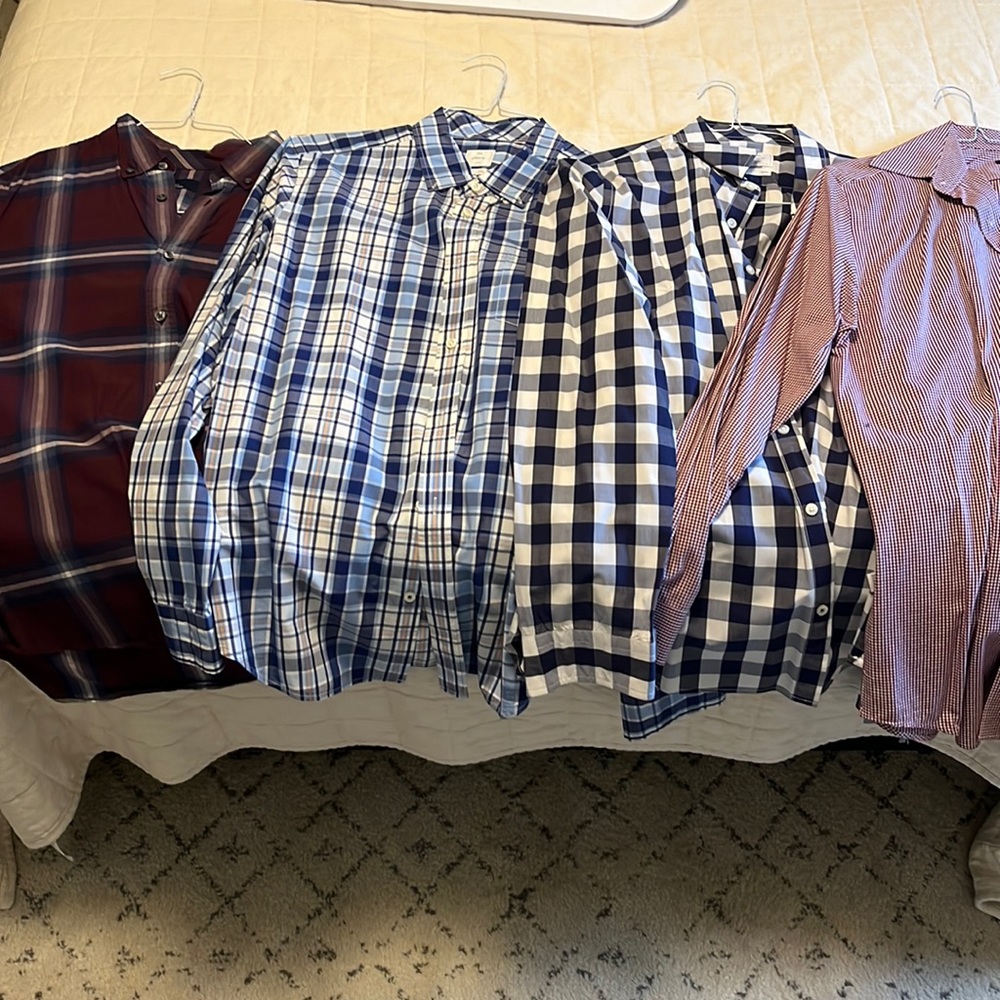 Sold as bundle. Gap button down shirts.